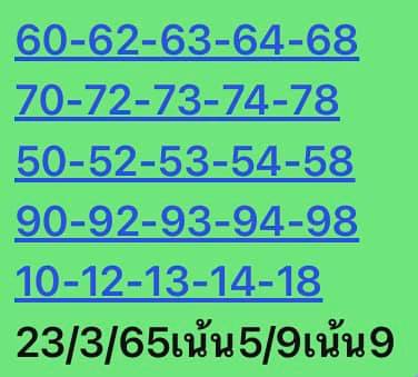 หวยหุ้น 23/3/65 ชุดที่ 3