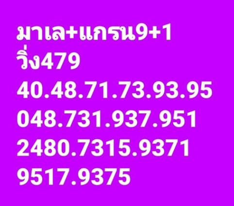 หวยมาเลย์ 9/4/65 ชุดที่ 7