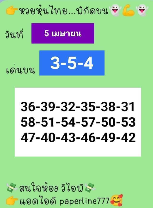 หวยหุ้น 5/4/65 ชุดที่ 8