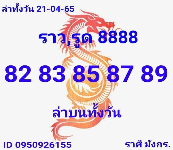 หวยหุ้น 21/4/65 ชุดที่ 2