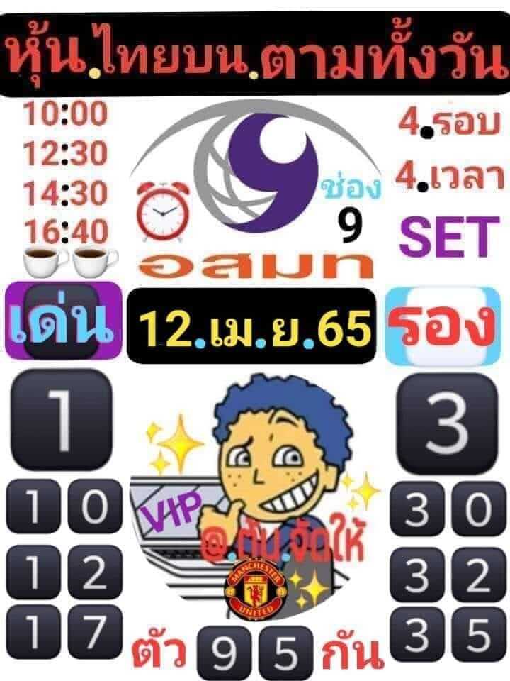 หวยหุ้น 12/4/65 ชุดที่ 7