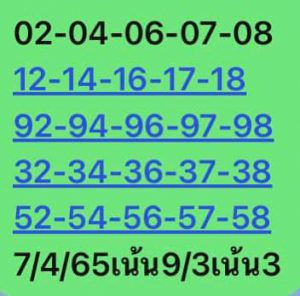 หวยหุ้น 7/4/65 ชุดที่ 9