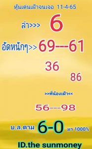 หวยหุ้น 11/4/65 ชุดที่ 2