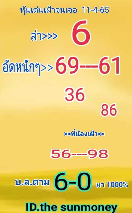 หวยหุ้น 11/4/65 ชุดที่ 2