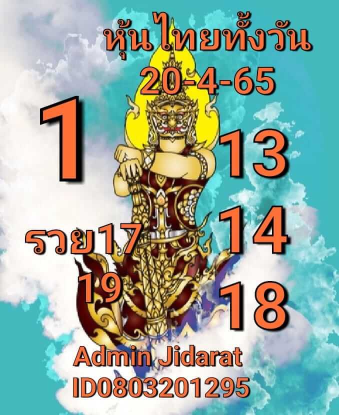 หวยหุ้น 20/4/65 ชุดที่ 2