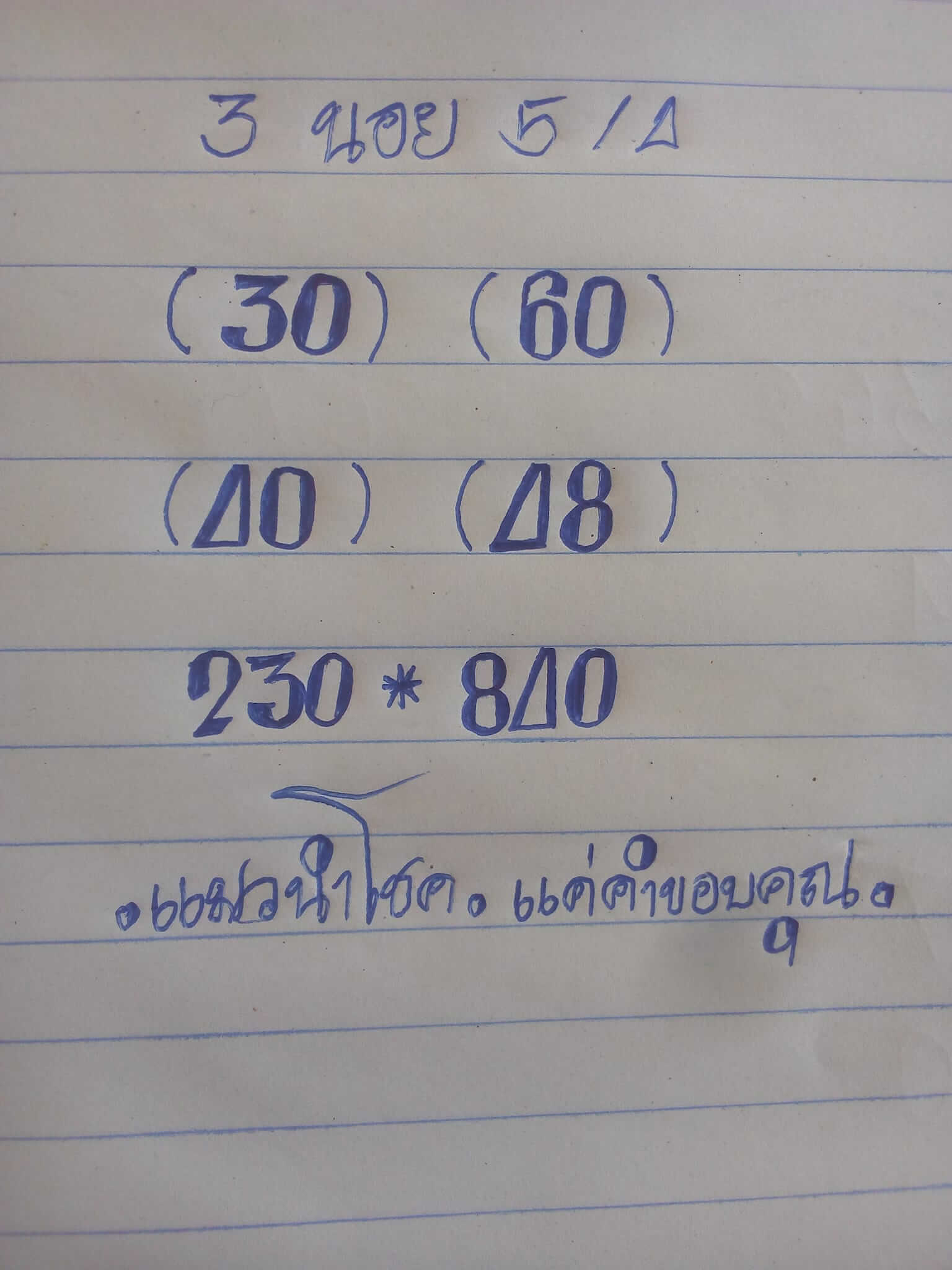 หวยฮานอย 5/4/65 ชุดที่ 2