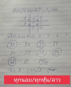 หวยฮานอย 11/4/65 ชุดที่ 3