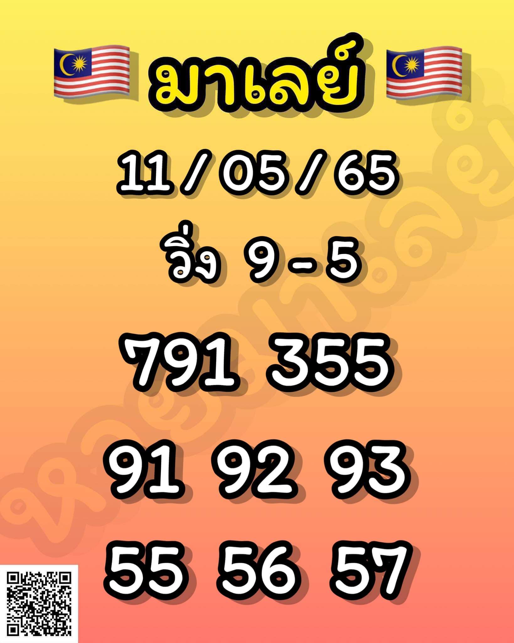 หวยมาเลย์ 11/5/65 ชุดที่ 7