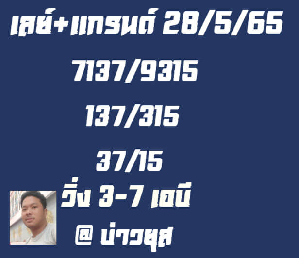 หวยมาเลย์ 28/5/65 ชุดที่ 3