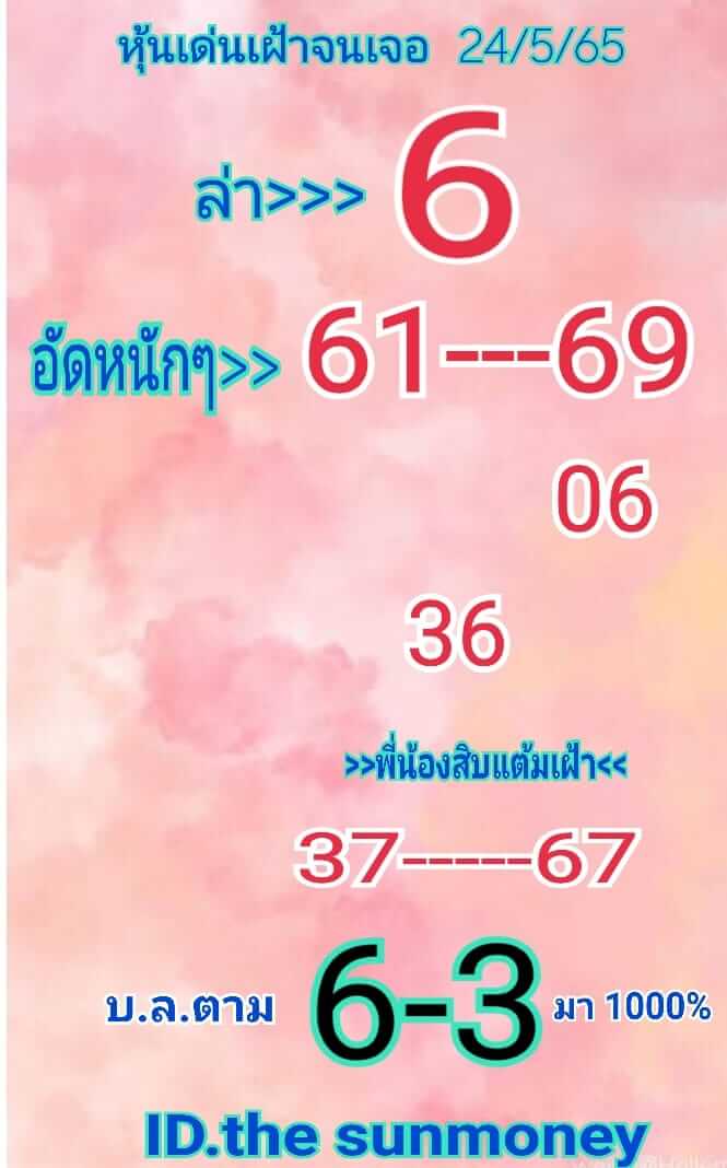 หวยหุ้น 24/5/65 ชุดที่ 10