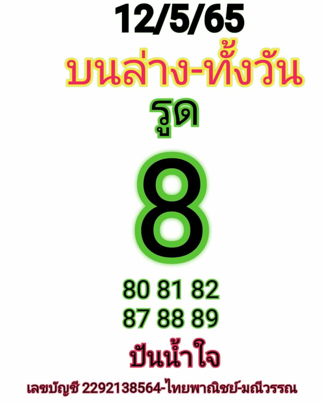 หวยหุ้น 12/5/65 ชุดที่ 2