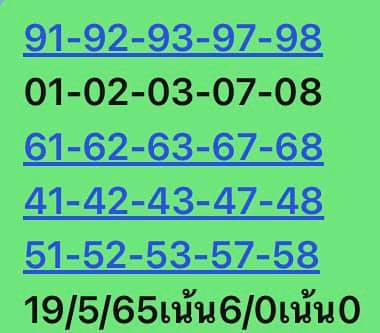 หวยหุ้น 19/5/65 ชุดที่ 3