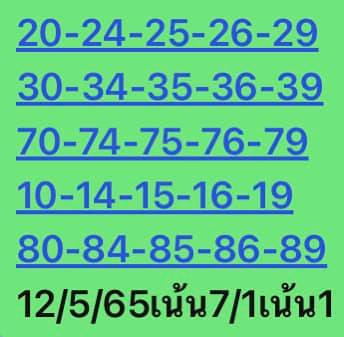 หวยหุ้น 12/5/65 ชุดที่ 7