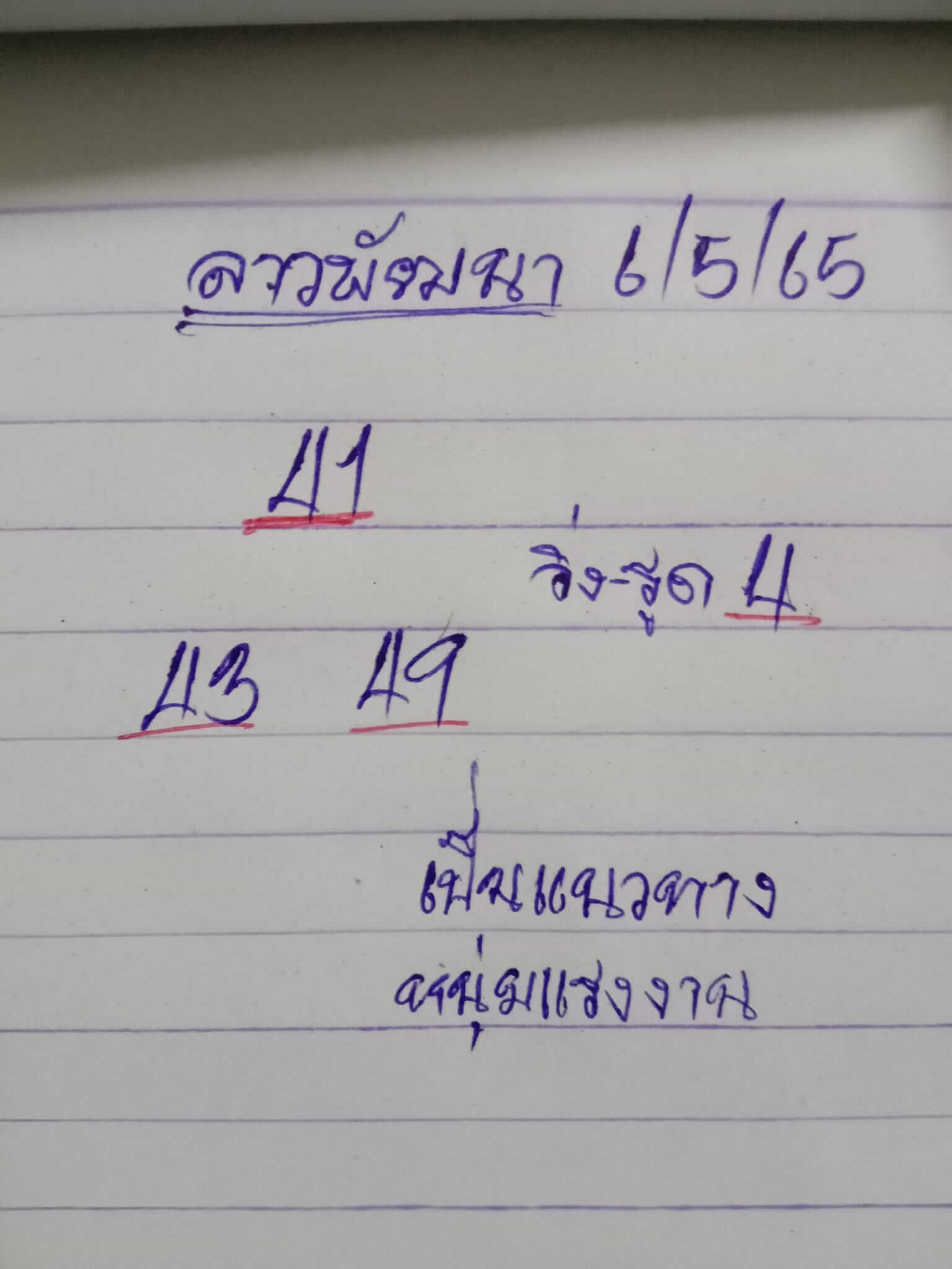 หวยฮานอย 6/5/65 ชุดที่ 1