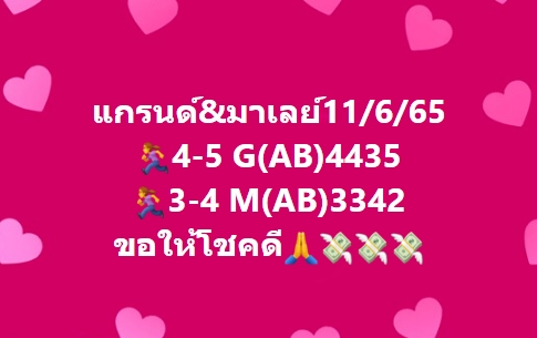 หวยมาเลย์ 11/6/65 ชุดที่ 8