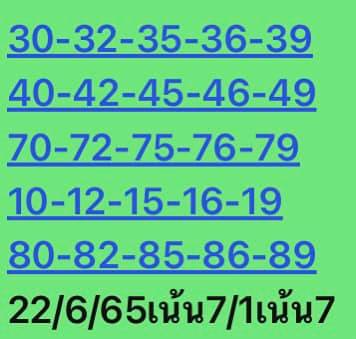 หวยหุ้น 22/6/65 ชุดที่ 2