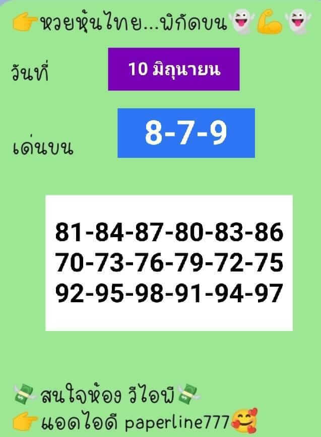 หวยหุ้น 10/6/65 ชุดที่ 7