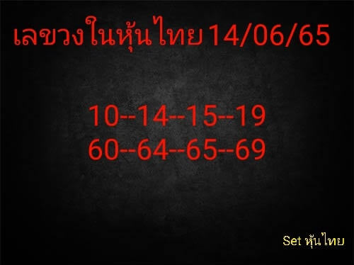 หวยหุ้น 14/6/65 ชุดที่ 4