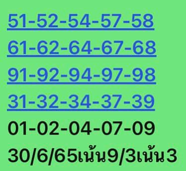 หวยหุ้น 30/6/65 ชุดที่ 4