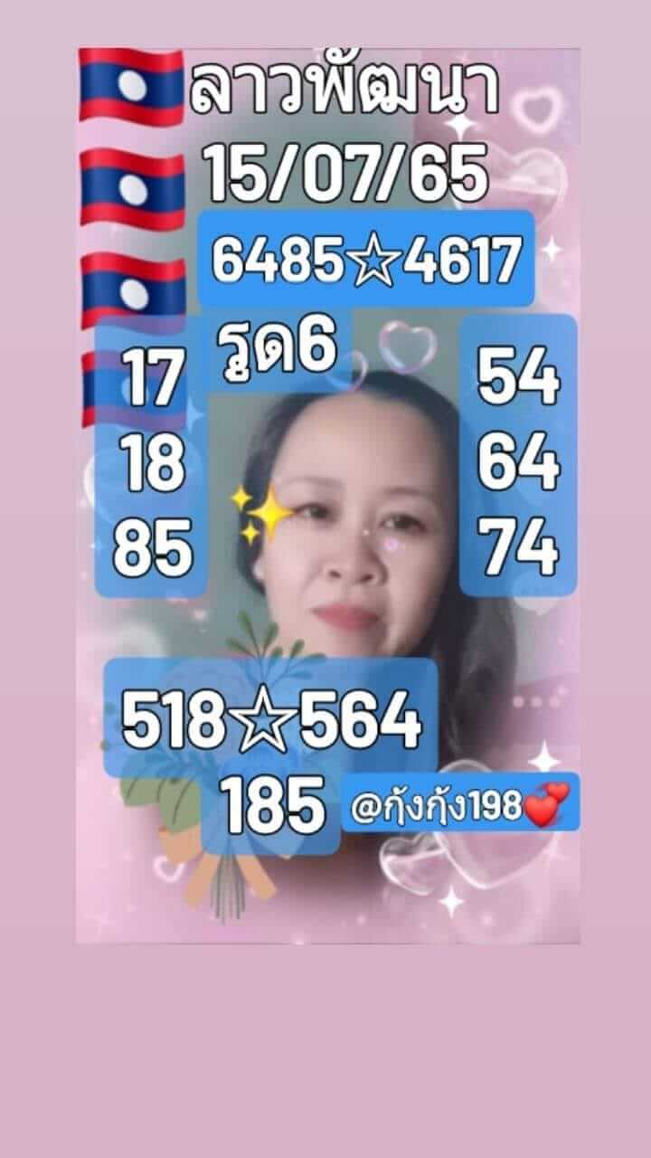 หวยลาว 15/7/65 ชุดที่ 3