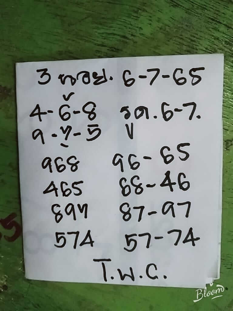 หวยฮานอย 6/7/65 ชุดที่ 6