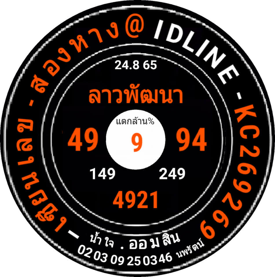 หวยลาว 24/8/65 ชุดที่ 3