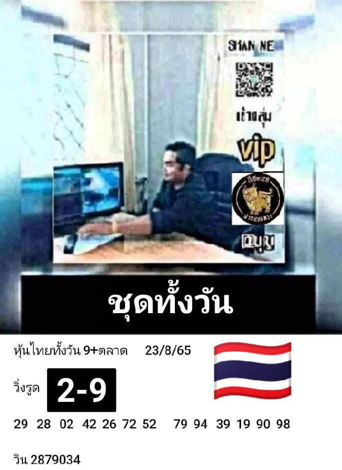 หวยหุ้น 23/8/65 ชุดที่ 1