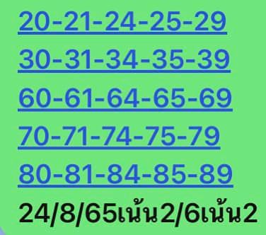 หวยหุ้น 24/8/65 ชุดที่ 10