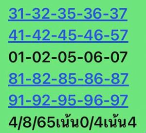 หวยหุ้น 4/8/65 ชุดที่ 1