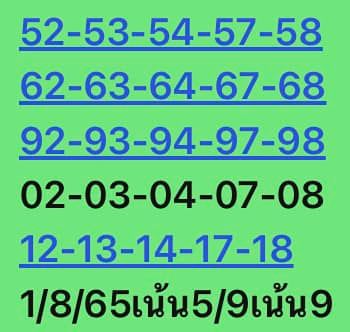 หวยหุ้น 1/8/65 ชุดที่ 5