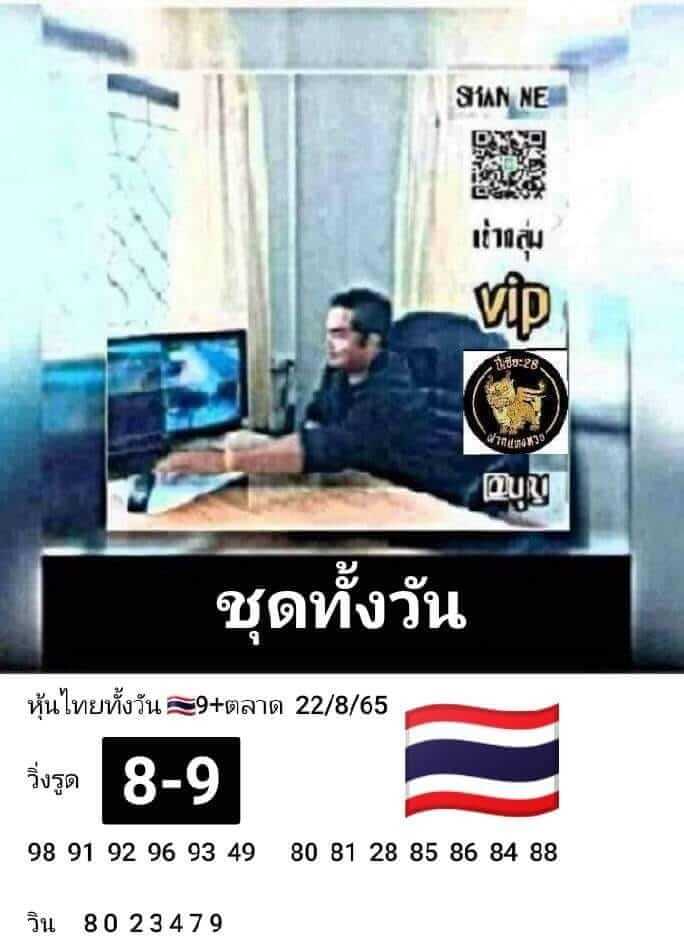 หวยหุ้น 22/8/65 ชุดที่ 4