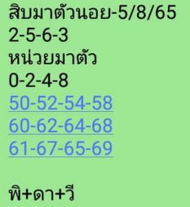หวยฮานอย 5/8/65 ชุดที่ 1