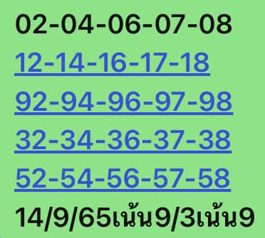 หวยหุ้น 14/9/65 ชุดที่ 3