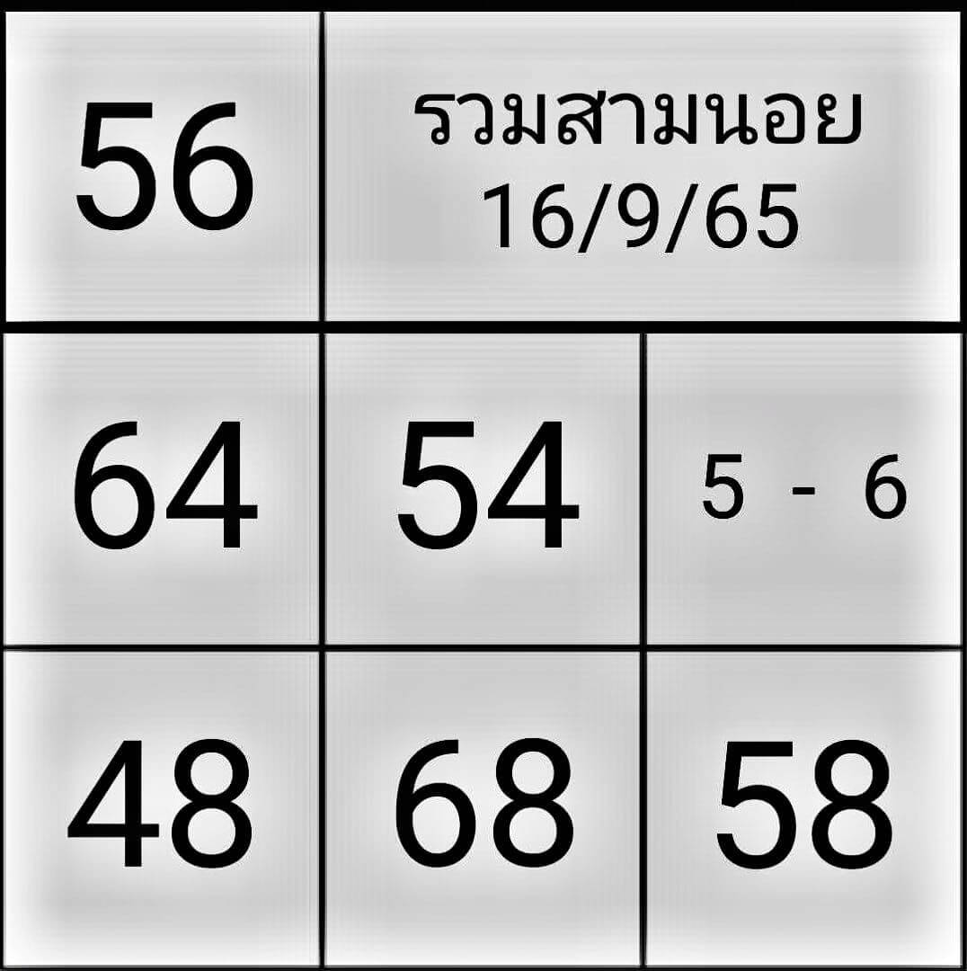 หวยฮานอย 16/9/65 ชุดที่ 8