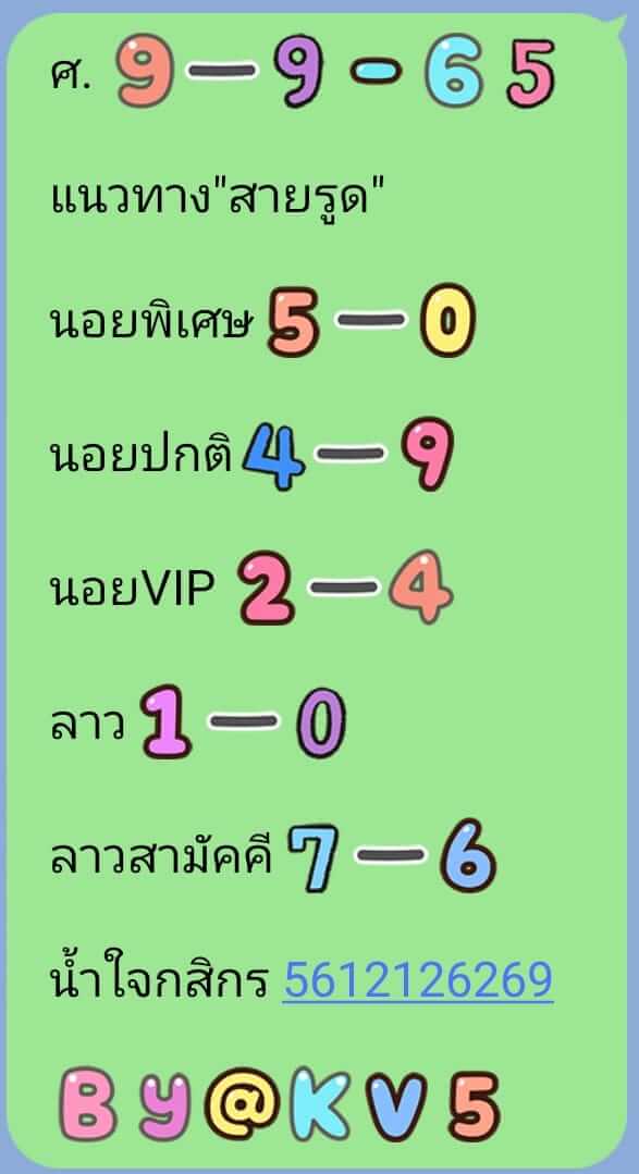 หวยฮานอย 9/9/65 ชุดที่ 4