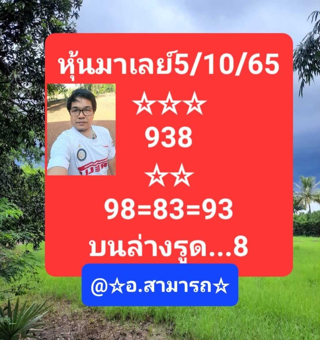 หวยมาเลย์ 5/10/65 ชุดที่ 8