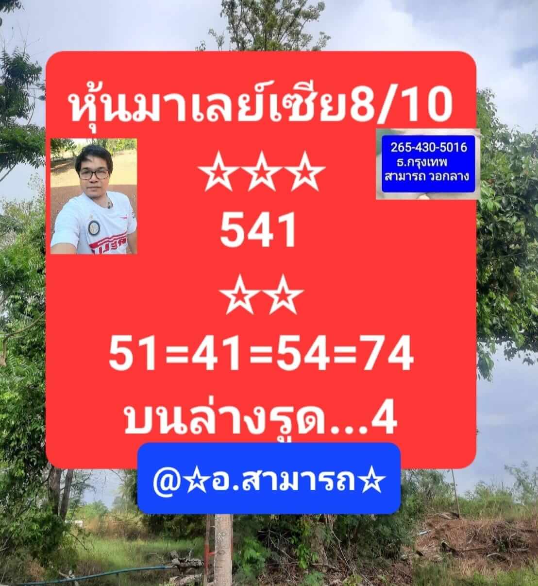 หวยมาเลย์ 8/10/65 ชุดที่ 9