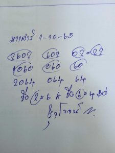 หวยมาเลย์ 1/10/65 ชุดที่ 7