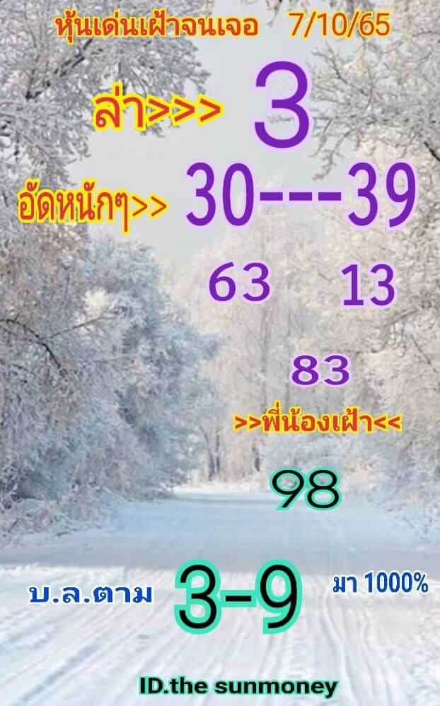 หวยหุ้น 7/10/65 ชุดที่ 9