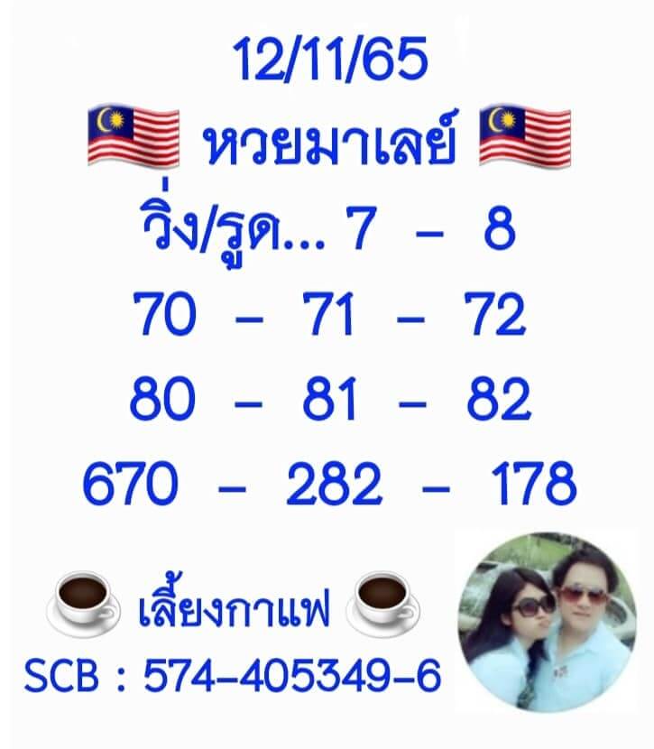 หวยมาเลย์ 12/11/65 ชุดที่ 10