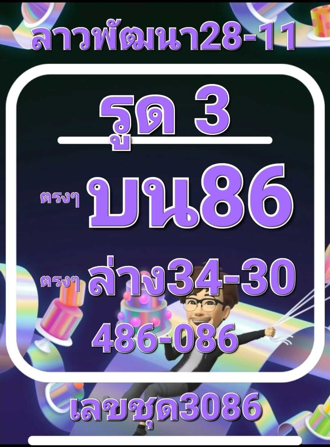 หวยลาว 28/11/65 ชุดที่ 2