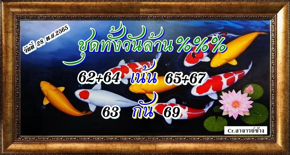 หวยหุ้น 28/11/65 ชุดที่ 7