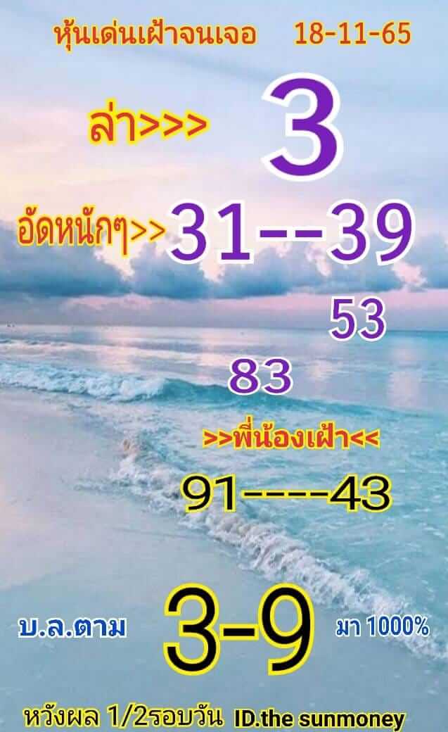 หวยหุ้น 18/11/65 ชุดที่ 9