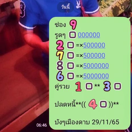 หวยหุ้น 29/11/65 ชุดที่ 2