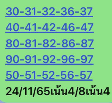 หวยหุ้น 24/11/65 ชุดที่ 6