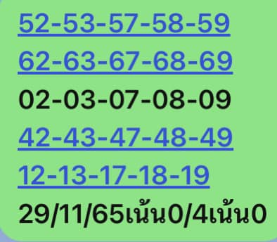 หวยหุ้น 29/11/65 ชุดที่ 7