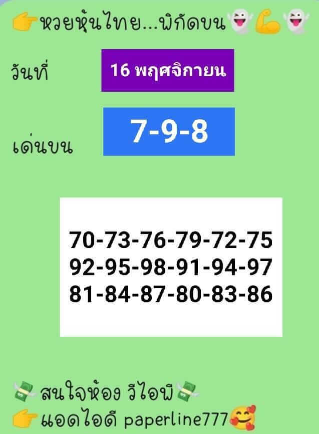 หวยหุ้น 16/11/65 ชุดที่ 4