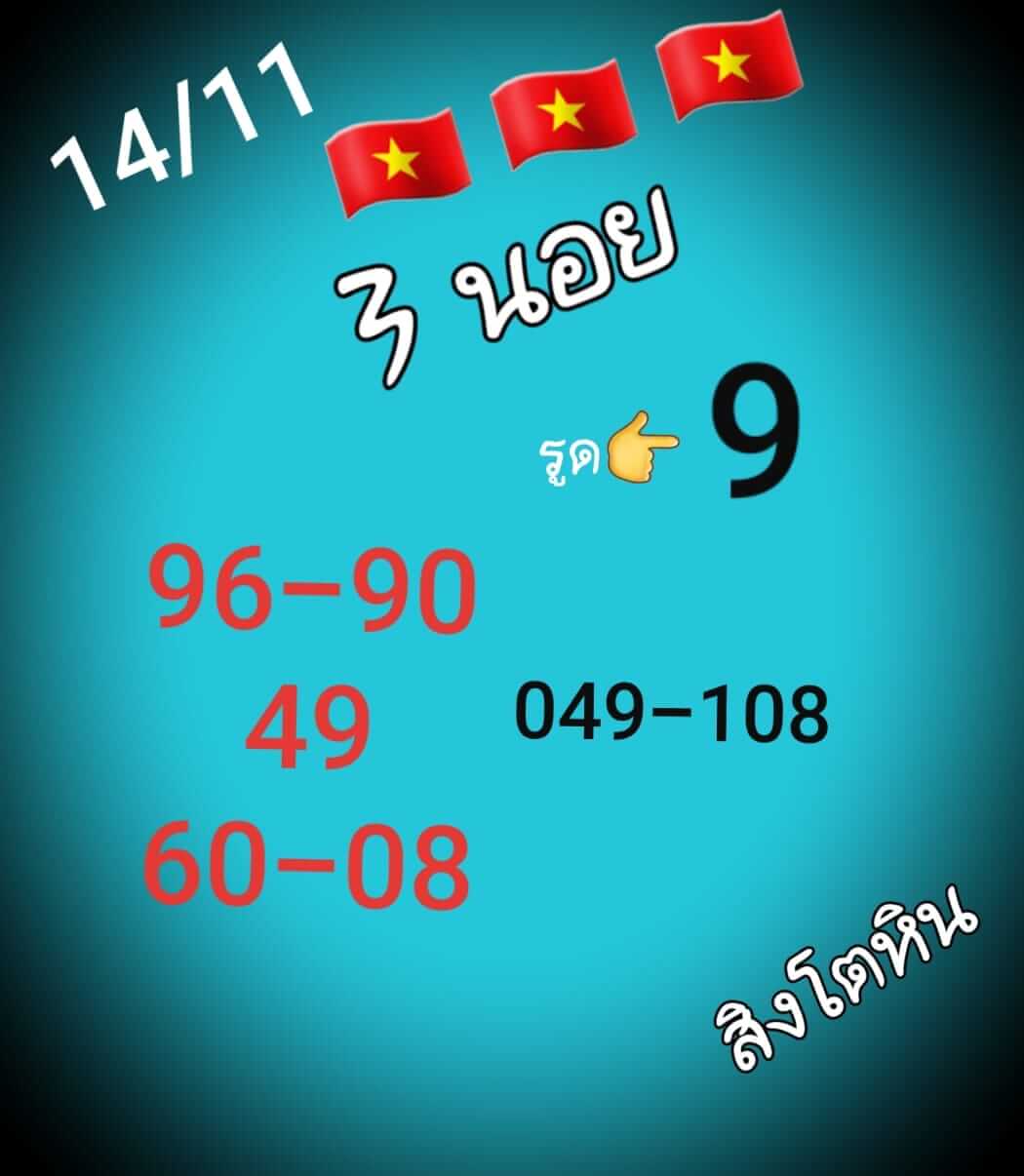 หวยฮานอย 14/11/65 ชุดที่ 10