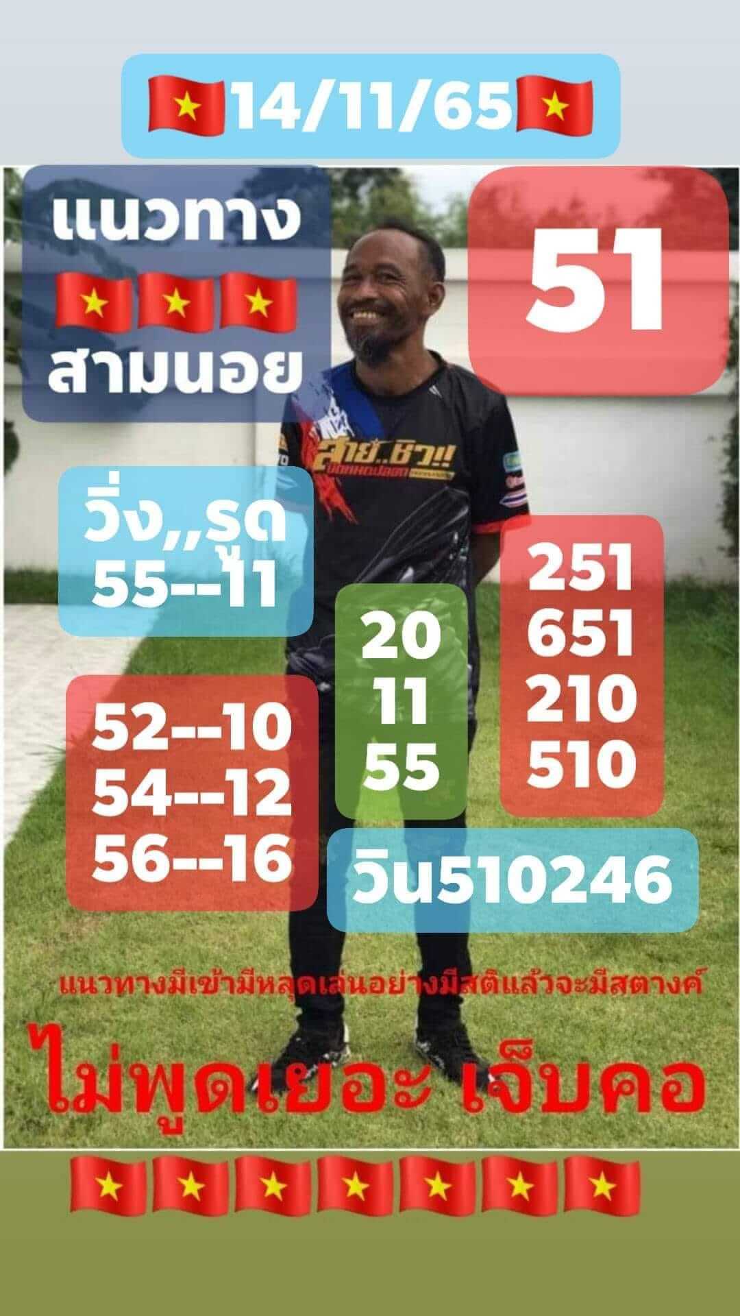 หวยฮานอย 14/11/65 ชุดที่ 7