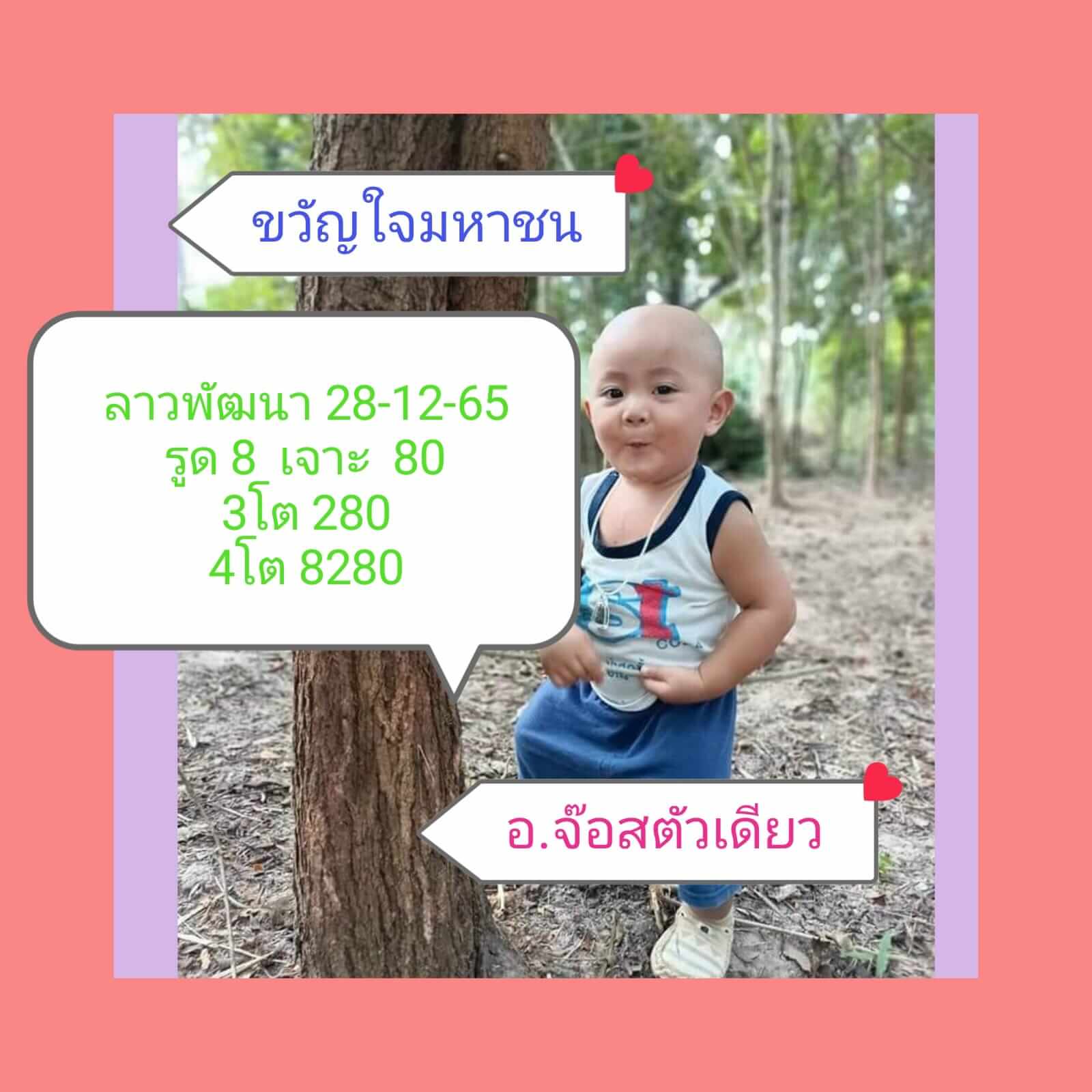 หวยลาว 28/12/65 ชุดที่ 3